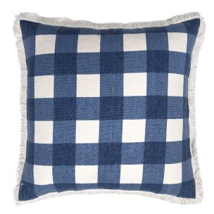 ALANA CUSHION NAVY - 50X50 FEATHER FILL