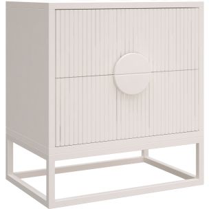 BLANCO BEDSIDE TABLE - WHITE - 550 X 400 X 500H