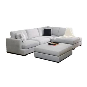 CLOVELLY RHF SOFA CHAISE PEWTER (CHARCOAL )GREY FABRIC