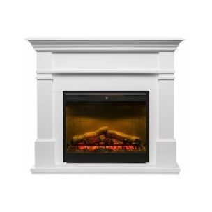 KENTON ELECTRIC FIREPLACE - WHITE CABINET 1254W X 452D X 1100H