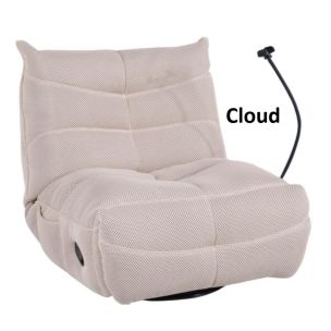 DAKAR MANUAL SLIDER SWIVEL RECLINER CHAIR - CLOUD FABRIC