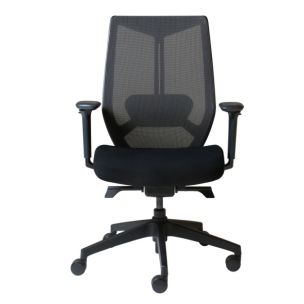 ARCO MESH BACK OPERATOR CHAIR - BLACK