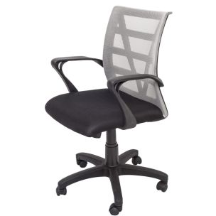 VIENNA RAPID MESH OFFICE CHAIR - SILVER
