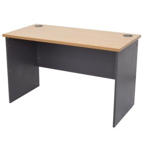 RAPID WORKER 1500 X 750 OFFICE DESK - BEECH & IRONSTONE