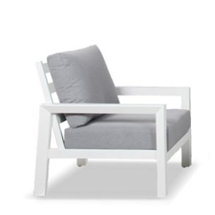 MATZO OUTDOOR SINGLE ARMCHAIR - WHITE