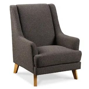 ILUKA ACCENT CHAIR - POLAR DOVE FABRIC 760X860X830H