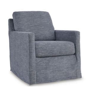 JOLIE SWIVEL ACCENT CHAIR - DENIM