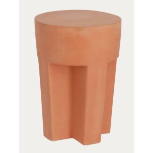 VILENA SIDE TABLE 33X33X47 TERRACOTTA