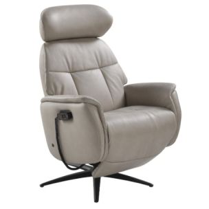 ALTOS ALL IN ONE MASSAGE RECLINER WITH HEAT - ALINE TAUPE LEATHER