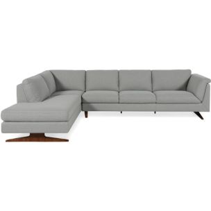 NASH 3 SEATER WITH RHF CHAISE - HIGH ROLLER BRASS FABRIC