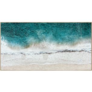TIDAL SURGE FRAMED TEXTURED ARTWORK - 1500 X 800