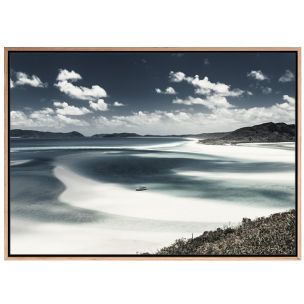 WHITEHAVEN BEACH FRAMED ARTWORK 915 X 1295