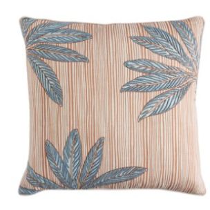 LEAFY CABANA 50 X 50 CUSHION - FEATHER