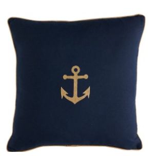 NAUTICAL ANCHOR 50X50 CUSHION - FEATHER