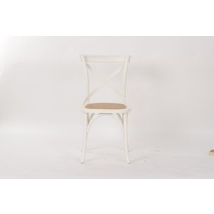 SABAH - PURE WHITE - CROSS BACK CHAIR
