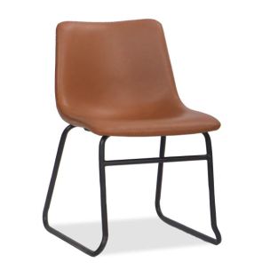 RENEE DINING CHAIR - TAN PU