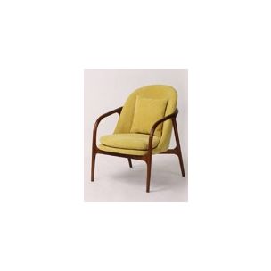 SAIGON ACCENT CHAIR - DARK FRAME / LIGHT BLUE FABRIC