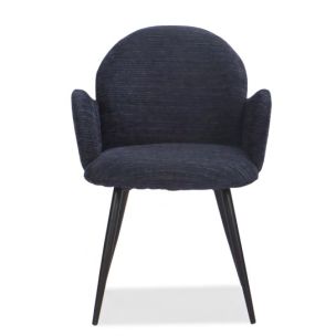 STELLA DINING CHAIR - DARK GREY FABRIC CC020