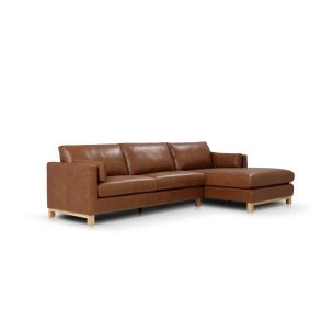 DARIO RHF SOFA CHAISE - BUTTERSCOTCH LEATHER 60/07