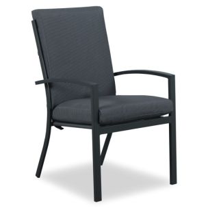 MATZO HIGH BACK OUTDOOR CHAIR WITH CUSHION GUNMETAL