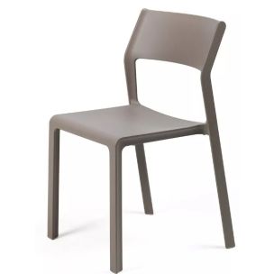NARDI TRILL BISTROT ARMLESS DINING CHAIR TORTORA